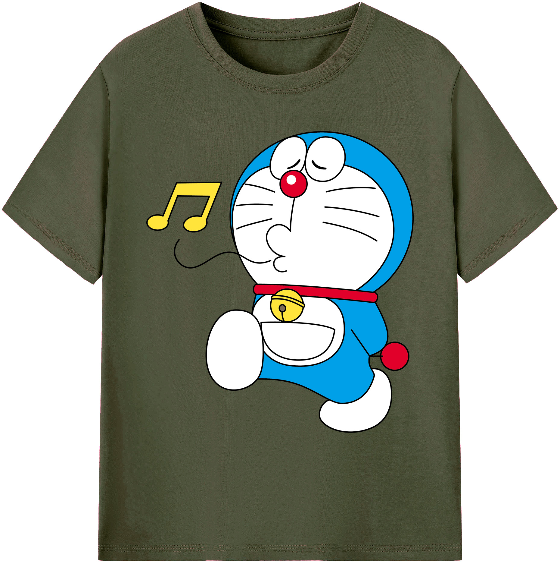 （画像用） ドラえもん Doraemon 綿100％ メンズ半袖Tシャツ｜肌触りやわらか＆通気性